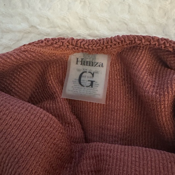 Hunza G One Piece Swimsuit in Metallic Rosewood - Picture 3 of 4